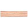 Light Brown Wall Shelf - Solid Oak Wood | Hipomarket UK