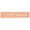 Light Brown Wall Shelf - Solid Oak Wood | Hipomarket UK