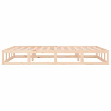 Stylish Solid Wood Bed Frame 120x200 cm | Hipo Market