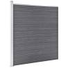 Garden Fence WPC 1391x186 cm Grey - Durable & Stylish