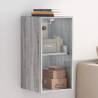 Wall Cabinet with Glass Doors Grey Sonoma 35x37x68.5 cm Colour grey sonoma Quantity in Package 1 Number of 