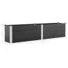 Garden Raised Bed 250x50x54 cm WPC Grey | Hipomarket