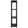 4-Tier Black Storage Shelf - Versatile & Compact | HipoMarket