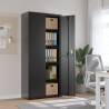 File Cabinet Black 90x40x200 cm Steel Colour black Size 90 x 40 x 200 cm Quantity in Package 1 