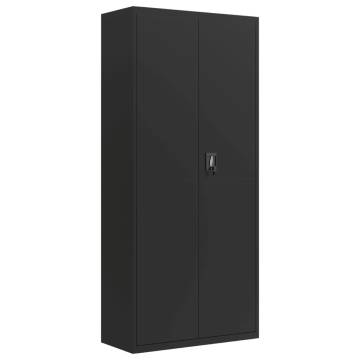 File Cabinet Black 90x40x200 cm Steel - Durable & Stylish Storage