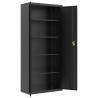 File Cabinet Black 90x40x200 cm Steel - Durable & Stylish Storage