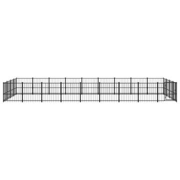 Outdoor Dog Kennel Steel 33.87 m² - Safety & Comfort