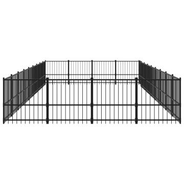 Outdoor Dog Kennel Steel 33.87 m² - Safety & Comfort