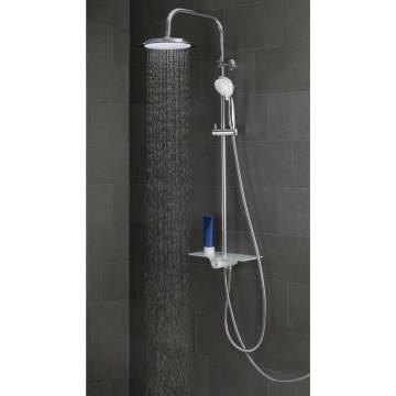 SCHÜTTE AQUASTAR Overhead Shower Set - White-Chrome Luxury