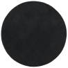 Rug HUARTE Black Ø 100 cm - Soft, Washable & Non-slip