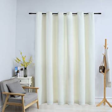 Blackout Velvet Curtain Cream 290x245 cm - Stylish & Functional