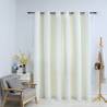 Blackout Curtain with Metal Rings Velvet Cream 290x245 cm Colour cream Quantity in Package 1 