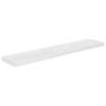 Floating Wall Shelf High Gloss White - Stylish & Durable Design