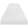 Floating Wall Shelf High Gloss White - Stylish & Durable Design