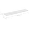 Floating Wall Shelf High Gloss White - Stylish & Durable Design