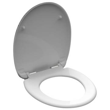 SCHÜTTE Industrial Grey Soft-Close Toilet Seat | Hipomarket UK