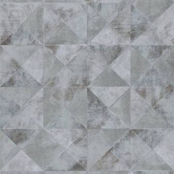 Noordwand Wallpaper Topchic Graphic Shapes Metallic Grey