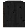 Black Wall Cabinet 80x30x35 cm - Solid Wood Pine | HipoMarket