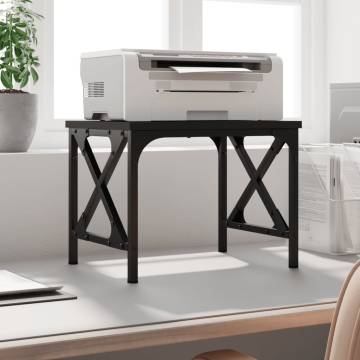 Printer Stand Black 40x30x31 cm - Organised Workspace