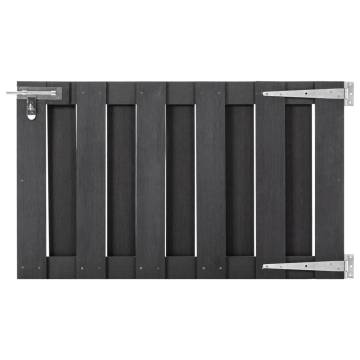 Garden Gate WPC 100x60 cm Grey - Durable & Stylish Entry