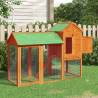 Chicken Coop Brown 193x65x117 cm Solid Wood Pine Colour brown 