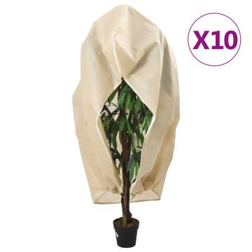 Plant Fleece Covers with Zip - 10 pcs 1x1.55m | HipoMarket