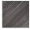 Self-Adhesive PVC Flooring Planks - Grey Striped, 20 pcs