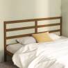 Honey Brown Solid Wood Bed Headboard - 186x4x100 cm