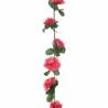 Artificial Flower Garlands - 6 pcs Spring Rose Red 250 cm