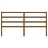 Honey Brown Solid Wood Bed Headboard - 186x4x100 cm