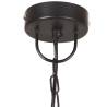 Industrial Hanging Lamp 25W Black Round E27 - Hipomarket