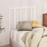 Stylish White Bed Headboard - Solid Pine Wood | HipoMarket