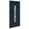 Front Door Anthracite 98x208 cm PVC - Secure & Stylish Entry