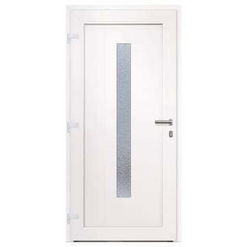 Front Door Anthracite 98x208 cm PVC - Secure & Stylish Entry