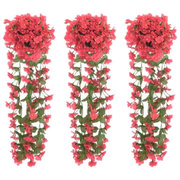 Artificial Flower Garlands 3 pcs Rose - 85 cm | Hipo Market