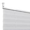 Plisse Blind 80x100cm - White Pleated Blind for Any Room