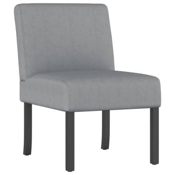 Light Grey Fabric Slipper Chair - Comfortable & Stylish