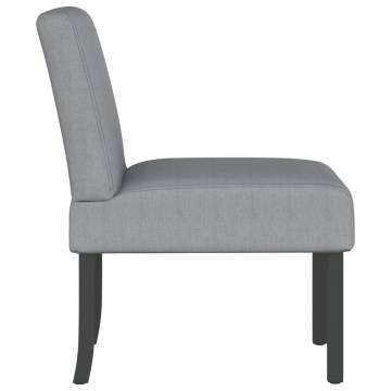 Light Grey Fabric Slipper Chair - Comfortable & Stylish