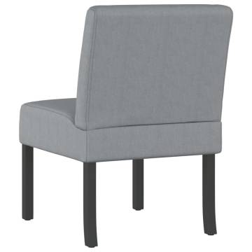 Light Grey Fabric Slipper Chair - Comfortable & Stylish