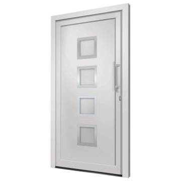 Front Door White 98x208 cm - Stylish & Secure Entry