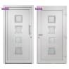 Front Door White 98x208 cm - Stylish & Secure Entry