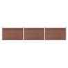 Garden Fence WPC 526x106 cm Brown Colour brown Quantity in Package 1 Model 3 sections 