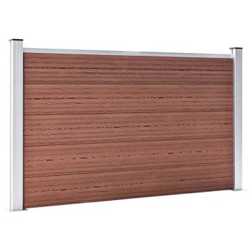 Garden Fence WPC 526x106 cm Brown - Durable and Stylish