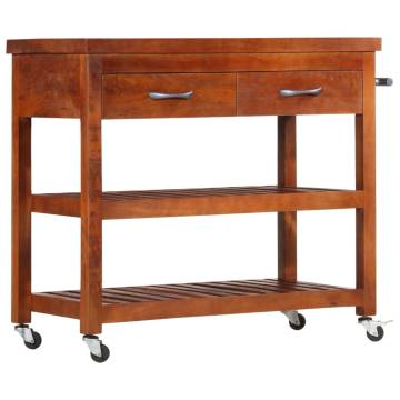 Vintage Kitchen Trolley - Solid Acacia Wood | Hipo Market