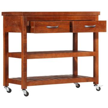 Vintage Kitchen Trolley - Solid Acacia Wood | Hipo Market