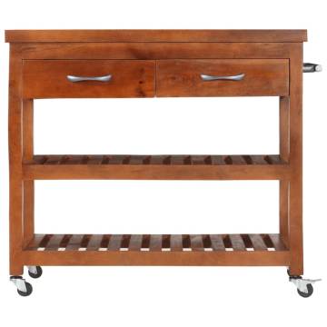 Vintage Kitchen Trolley - Solid Acacia Wood | Hipo Market