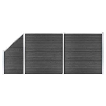 Durable WPC Fence Panel Set 446x for Privacy & Security