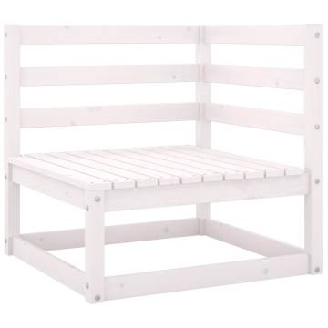 Garden Corner Sofas - Stylish White Solid Pine Set