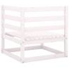 Garden Corner Sofas - Stylish White Solid Pine Set