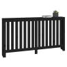 Radiator Cover Black - Solid Pine Wood 153x19x84 cm